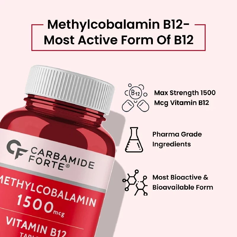 Carbamide Forte Methylcobalamin Vitamin B12 Tablets, 360 g-3.webp